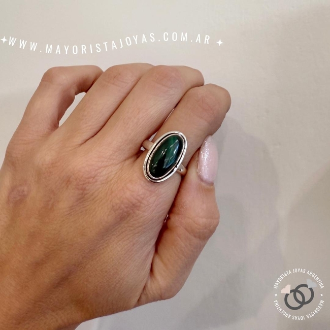 ANILLO PLATA Y PIEDRA (PAP0452)