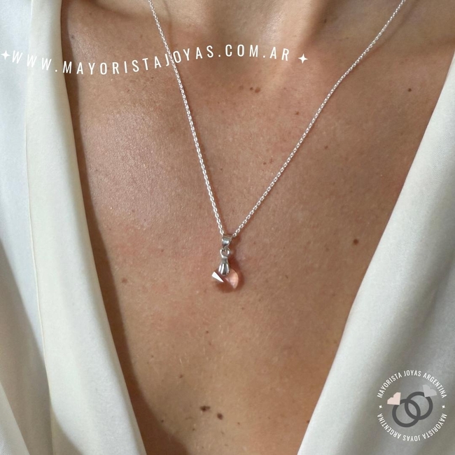 COLLAR PLATA Y CUBIC (PCC0142)