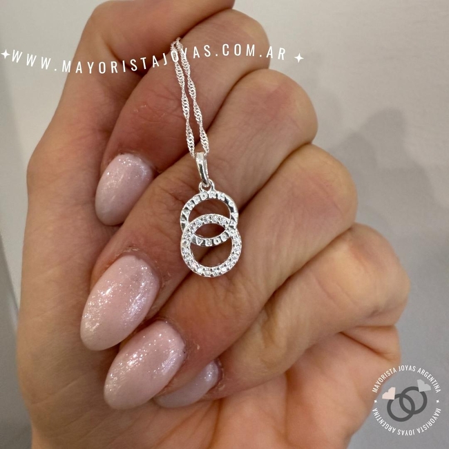 COLLAR PLATA Y CUBIC (PCC0147)