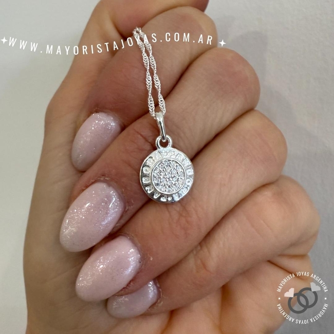 COLLAR PLATA Y CUBIC (PCC0148)