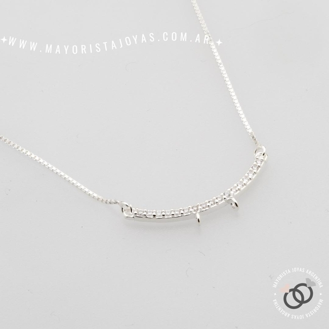 COLLAR PLATA Y CUBIC (PCC0152)