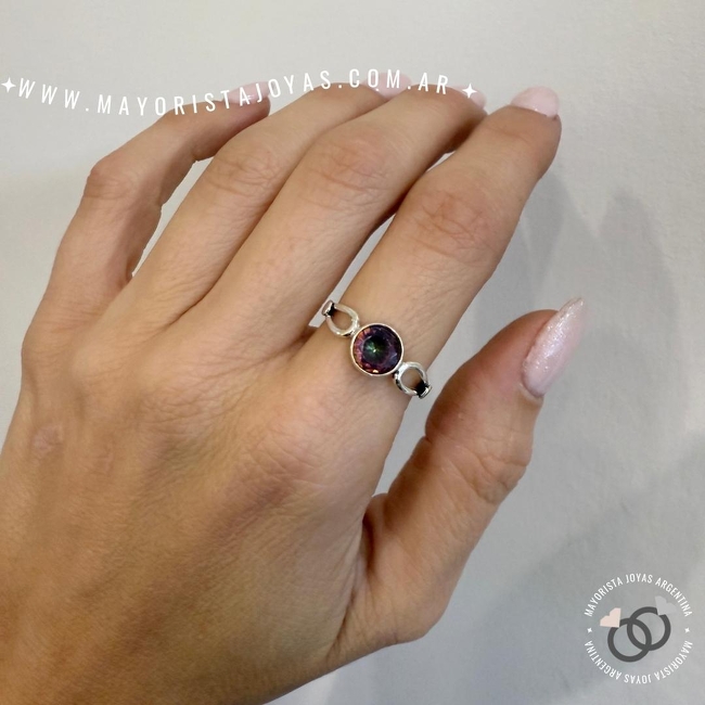ANILLO PLATA Y PIEDRA (PAP0468)