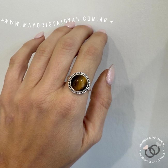 ANILLO PLATA Y PIEDRA (PAP0477)