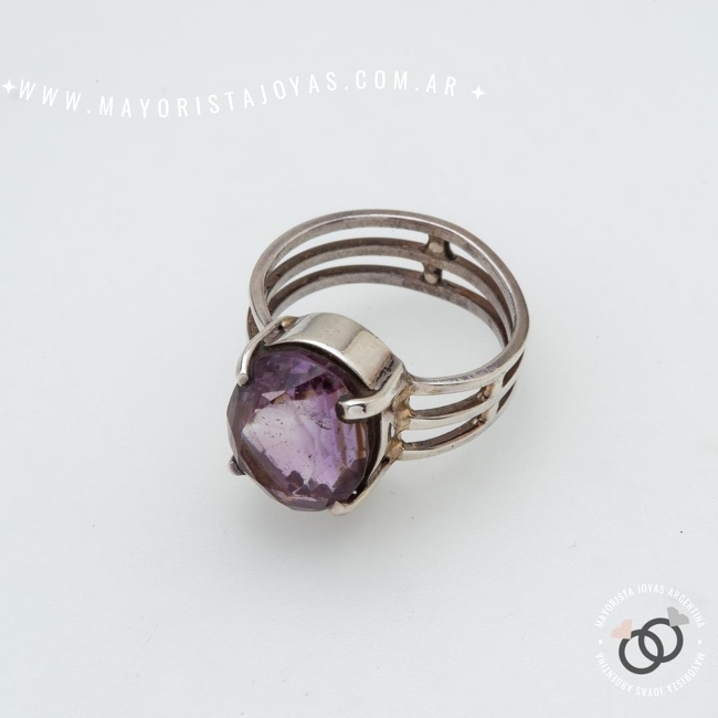 ANILLO PLATA Y PEDRA (PAP0592)