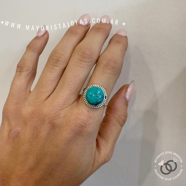 ANILLO PLATA Y PIEDRA (PAP0472)