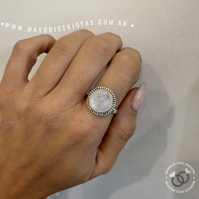 ANILLO PLATA Y PIEDRA (PAP0474)