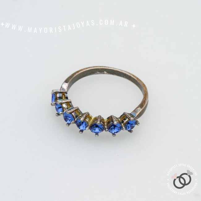 ANILLO PLATA Y CRISTAL (PAC0545)