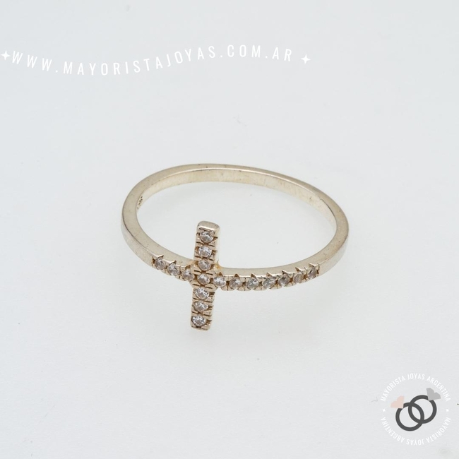 ANILLO PLATA Y CUBIC (PAC0508)
