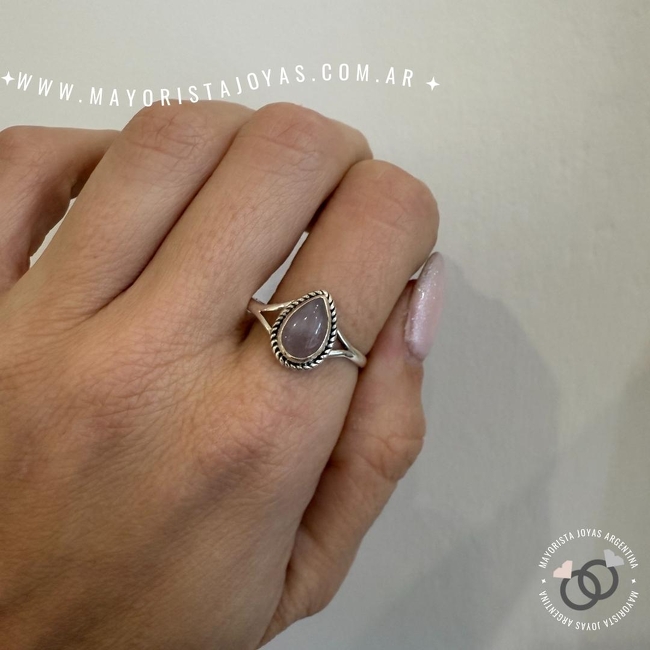 ANILLO PLATA Y PIEDRA (PAP0465)
