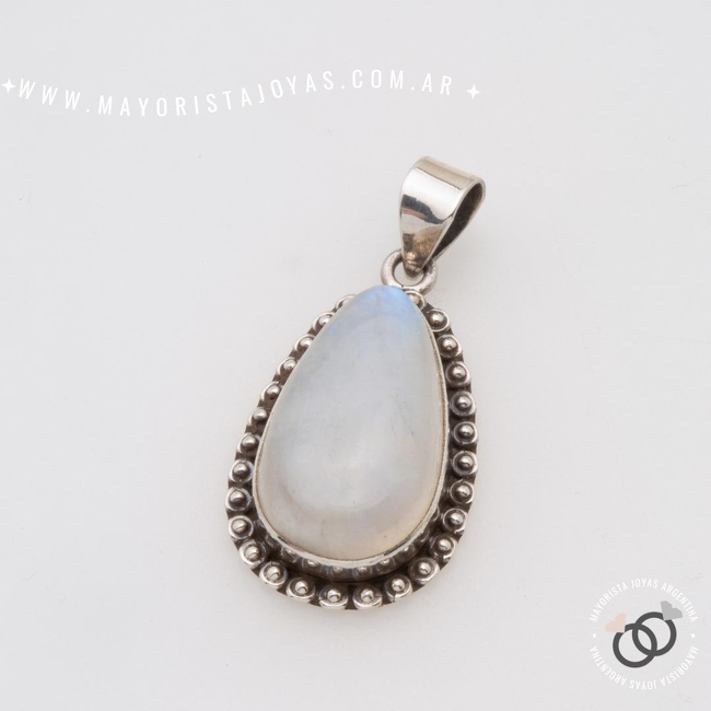 DIJE PLATA Y PIEDRA (PPD0302)