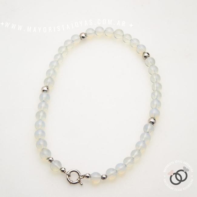 COLLAR PLATA Y PIEDRA (PCN0018)