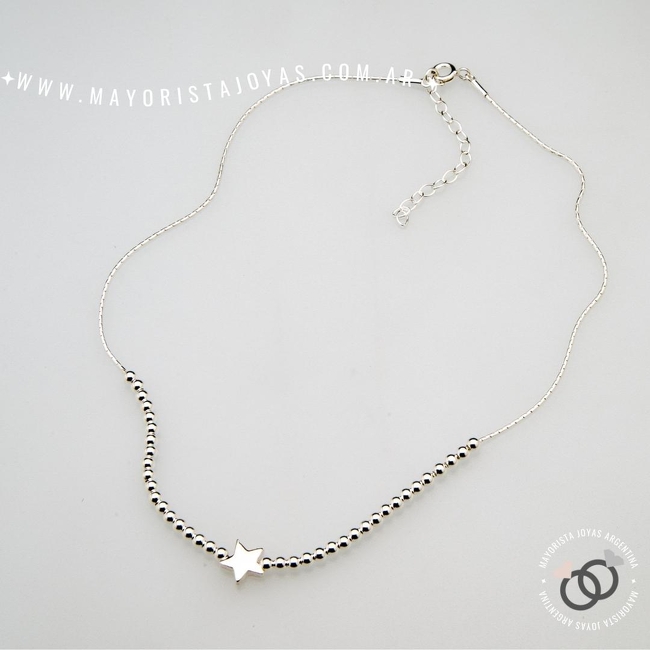 COLLAR PLATA LISA (PCL0132)