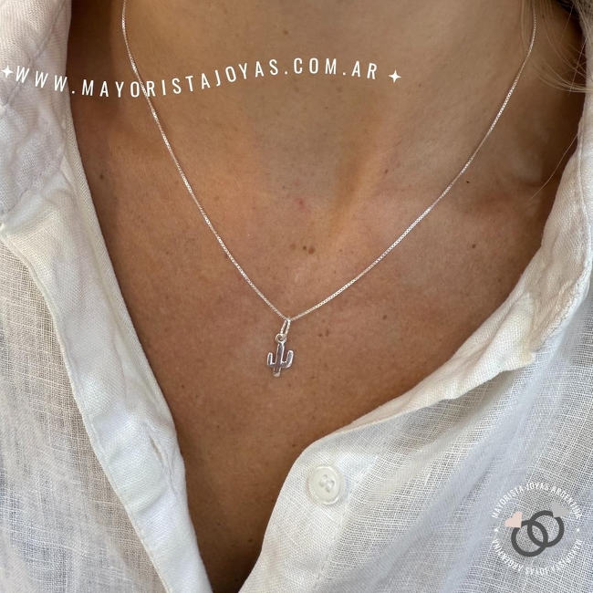 COLLAR PLATA LISA (PCL0139)