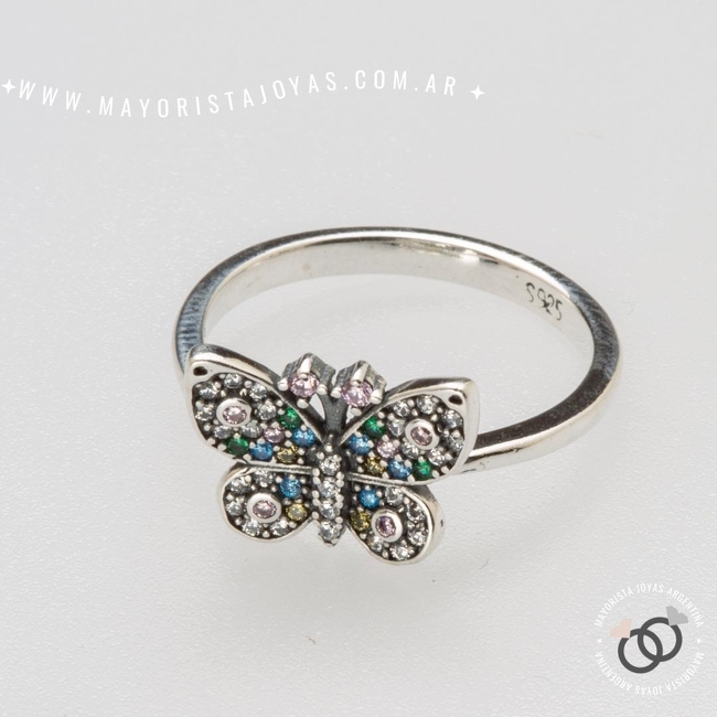 ANILLO PLATA Y CUBIC (PAC0370)