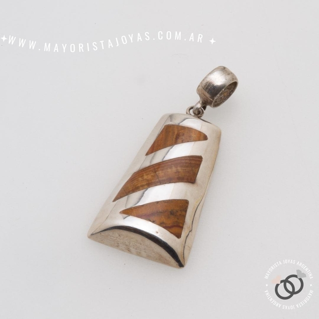 DIJE PLATA Y PIEDRA (PPD0317)