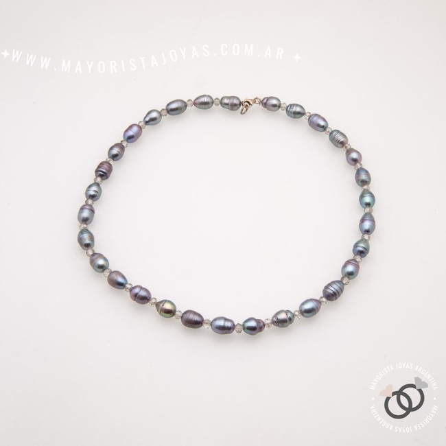 COLLAR PLATA Y PIEDRA (PCN0041)