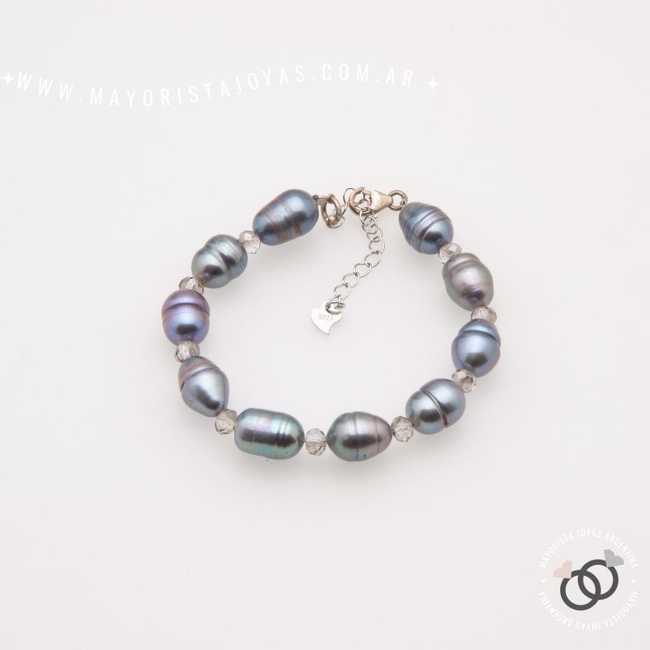 PULSERA PLATA Y PIEDRAS NATURALES (PBN0213)