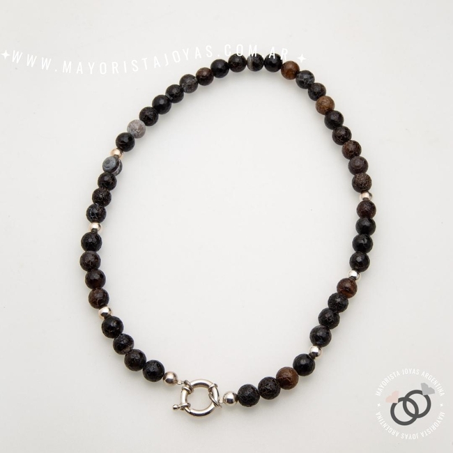 COLLAR PLATA Y PIEDRA (PCN0026)