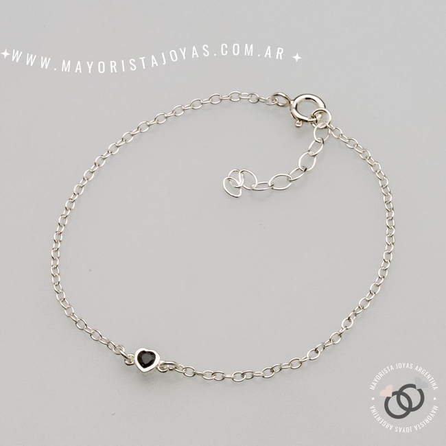 PULSERA PLATA Y CUBIC (PBZ0163)