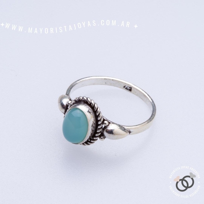 ANILLO PLATA Y PIEDRA (PAP0380)