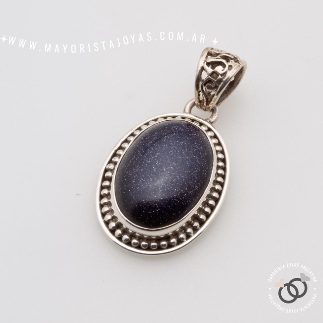 DIJE PLATA Y PIEDRA (PPD0322)