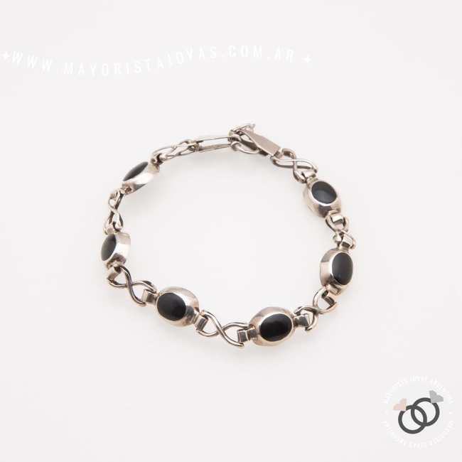 PULSERA PLATA Y PIEDRAS NATURALES (PBN0212)