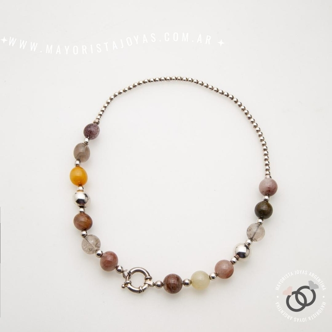 COLLAR PLATA Y PIEDRA (PCN0030)