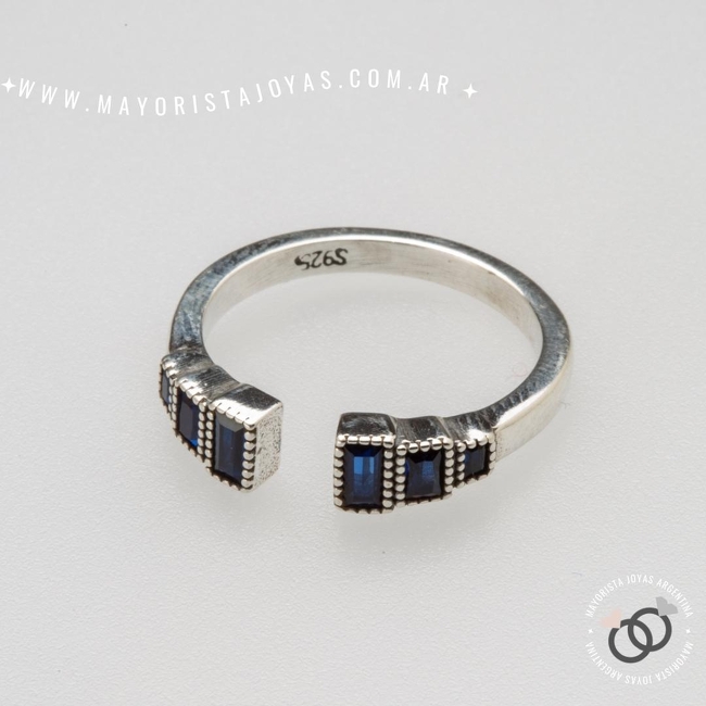 ANILLO PLATA Y CUBIC (PAC0376)