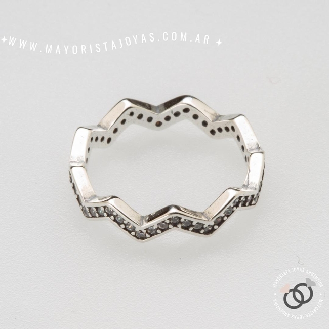 ANILLO PLATA Y CUBIC (PAC0351)
