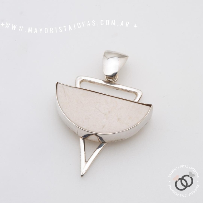 DIJE PLATA Y PIEDRA (PPD0333)