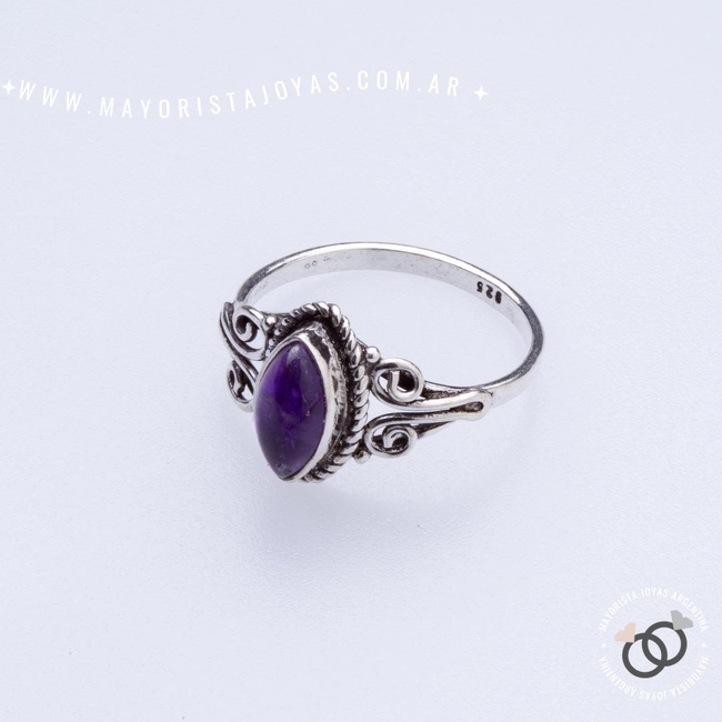 ANILLO PLATA Y PIEDRA (PAP0409)