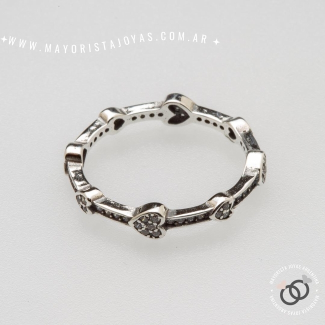 ANILLO PLATA Y CUBIC (PAC0352)