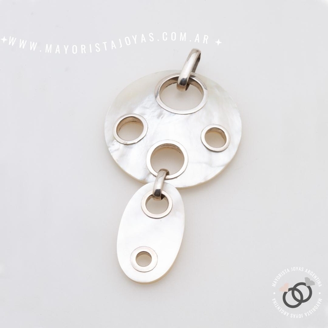 DIJE PLATA Y PIEDRA (PPD0300)