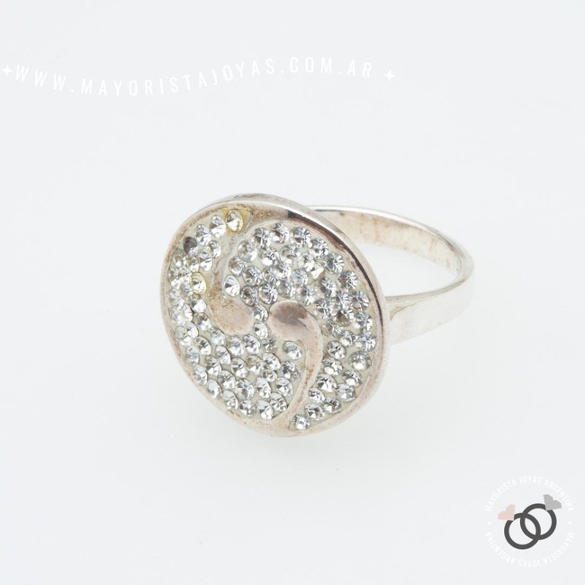 ANILLO PLATA Y CUBIC (PAC0479)