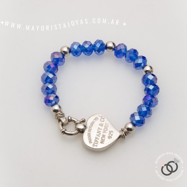 PULSERA PLATA Y CRISTAL (PBC0405)