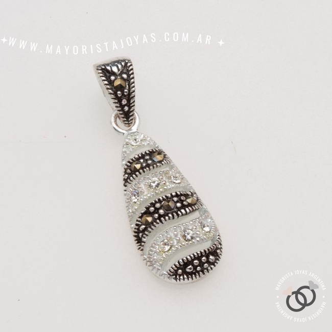 DIJE PLATA Y CUBIC (PDC0221)