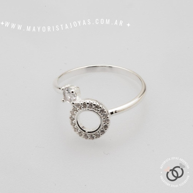 ANILLO PLATA Y CUBIC (PAC0415)