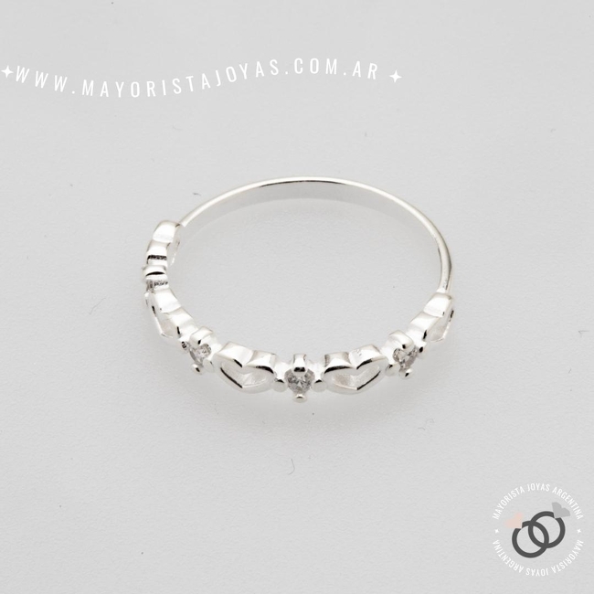 ANILLO PLATA Y CUBIC (PAC0427)