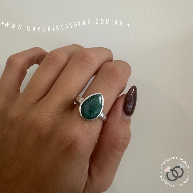 ANILLO PLATA Y PIEDRA (PAP0479)