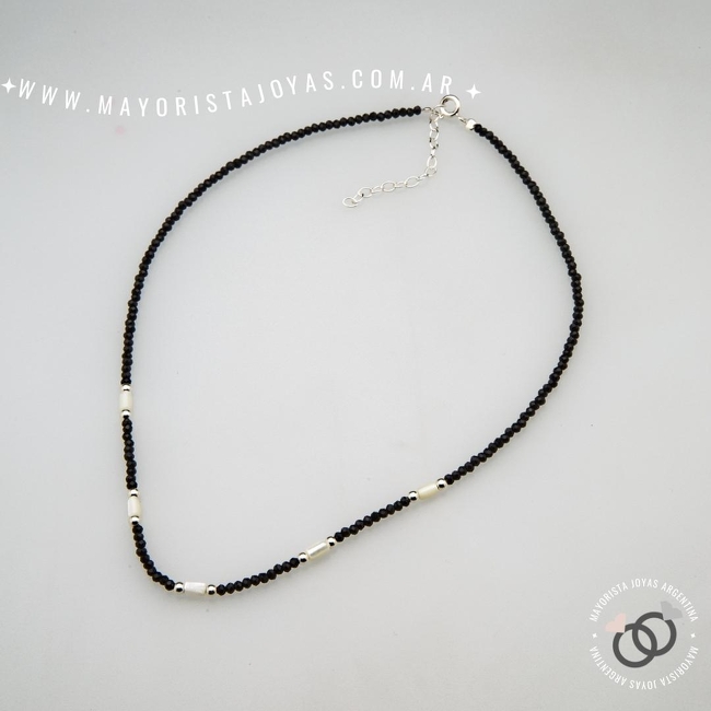 COLLAR PLATA 925 CON CRISTAL (PCK0035)