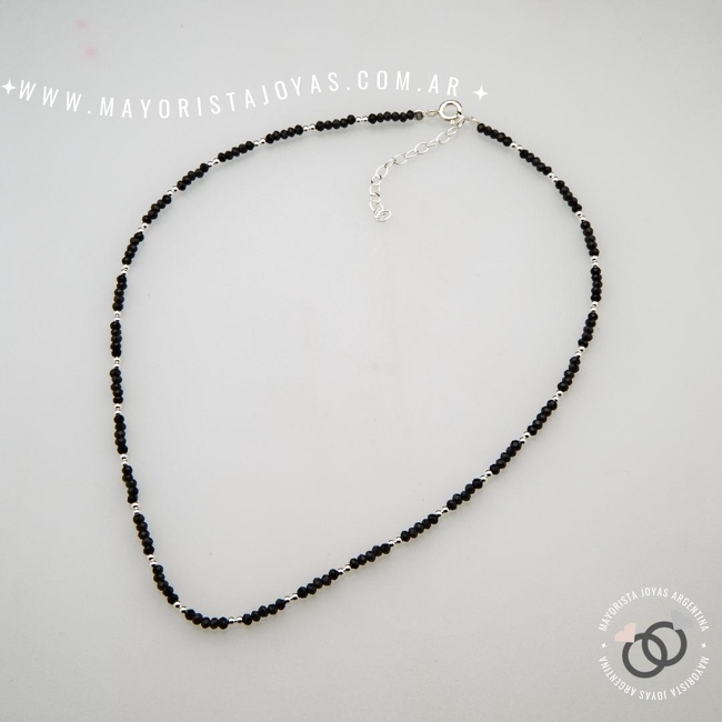 COLLAR PLATA 925 CON CRISTAL (PCK0037)