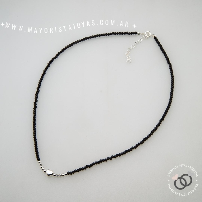 COLLAR PLATA 925 CON CRISTAL (PCK0038)