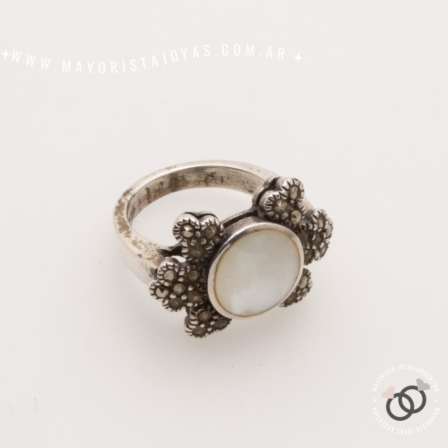 ANILLO PLATA Y PIEDRA (PAP0496)