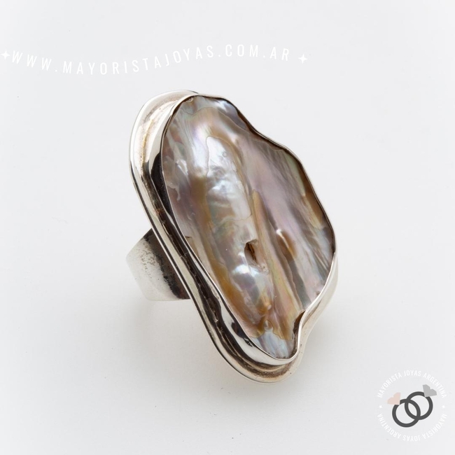 ANILLO PLATA Y PIEDRA (PAP0524)