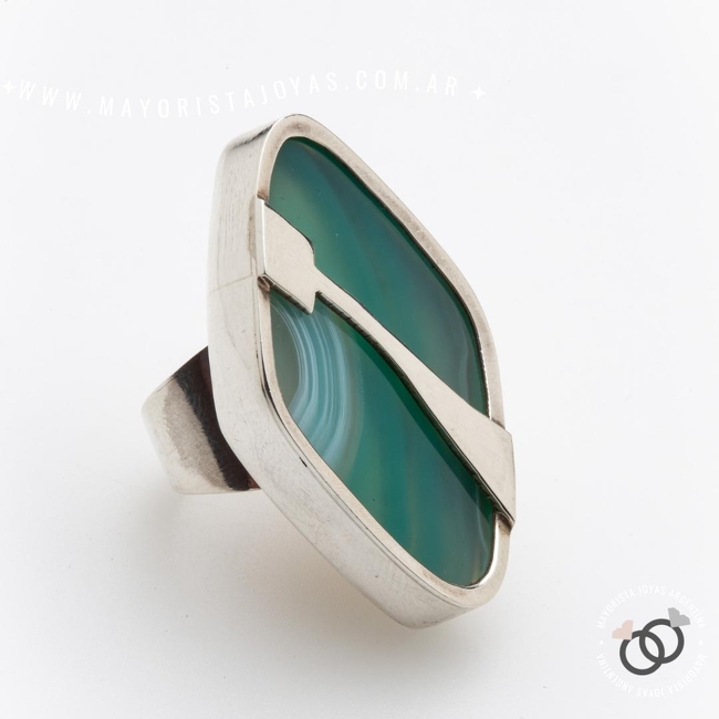 ANILLO PLATA Y PIEDRA (PAP0525)