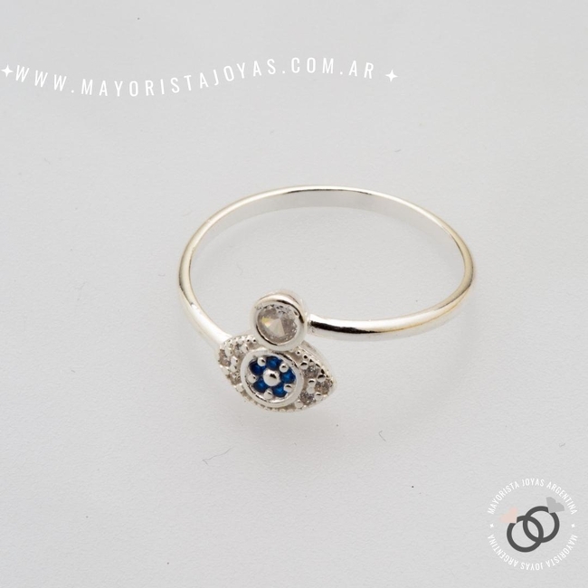 ANILLO PLATA Y CUBIC (PAC0404)