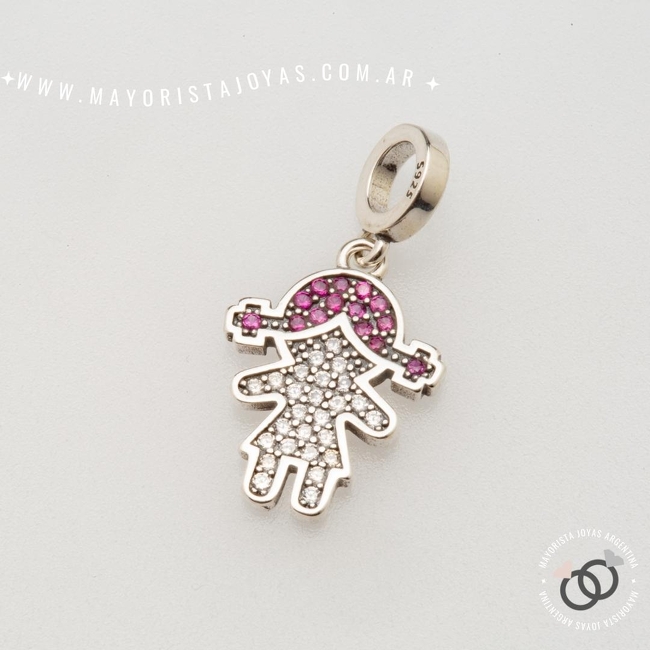 CHARMS PLATA Y CUBIC PARA PANDORA (PP0135)