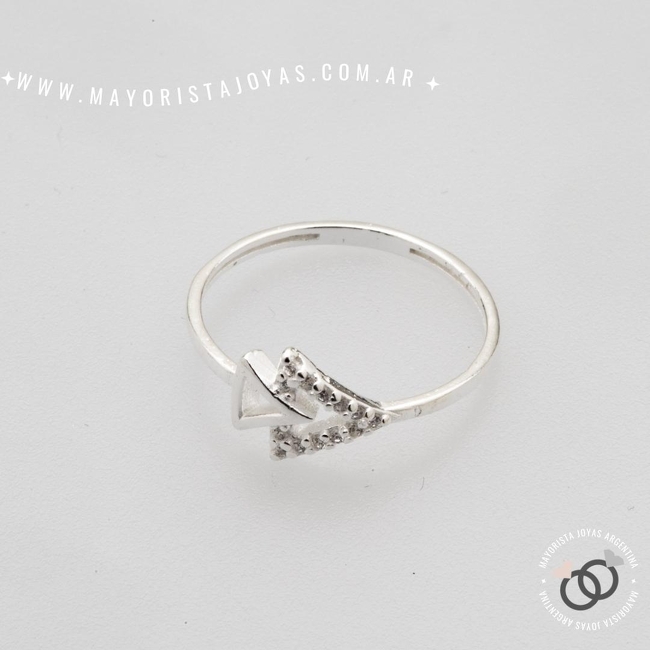 ANILLO PLATA Y CUBIC (PAC0412)