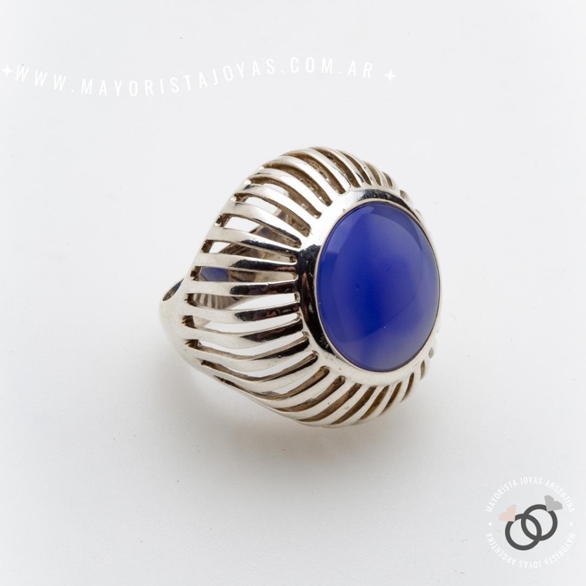 ANILLO PLATA Y PIEDRA (PAP0528)