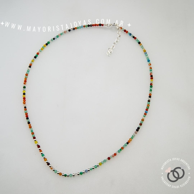 COLLAR PLATA 925 CON CRISTAL (PCK0053)